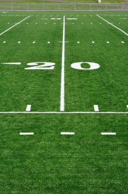Twenty Yard Line on American Football Field clipart