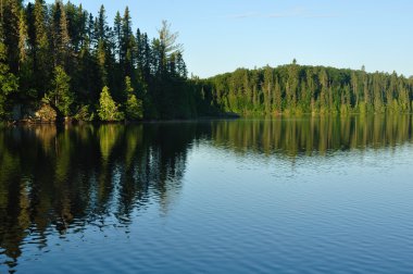 Reflections on a Wilderness Lake clipart