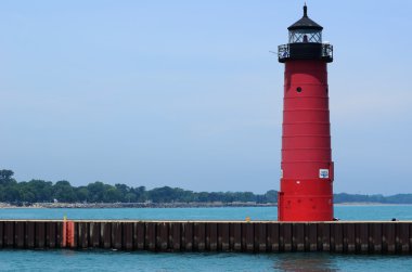 Red Steel Lighthouse clipart