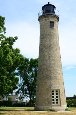Old Tan Brick Lighthouse clipart