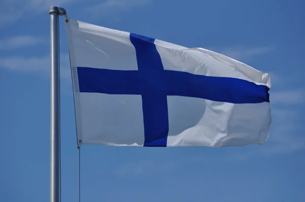 Bandera finlandesa —  Fotos de Stock