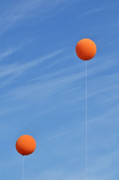 Two Orange Balloons — Stock Photo, Image