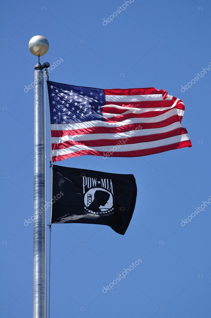 American and POW-MIA Flag — Stock Editorial Photo © herreid #6642842