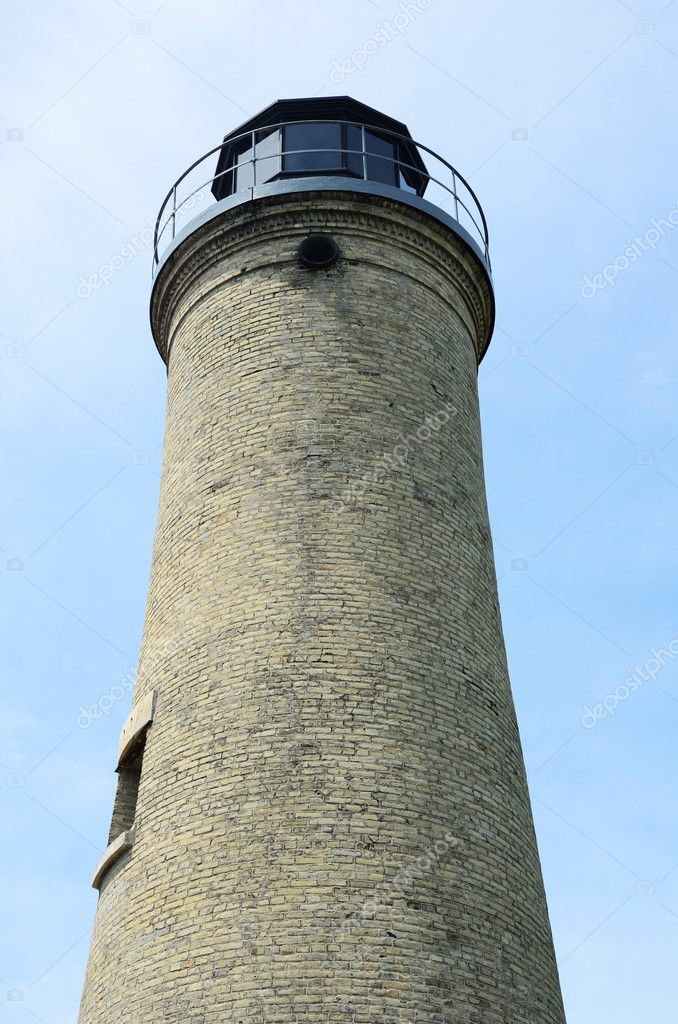 Old Tan Brick Lighthouse Stock Photo by ©herreid 6643602
