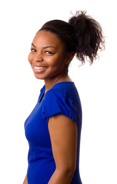 Young woman smiling. — Stock Photo, Image