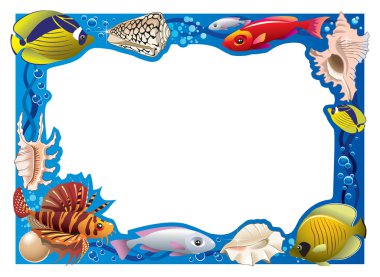 Underwater frame clipart