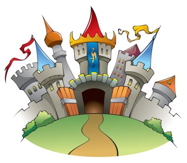 Medieval castle clipart