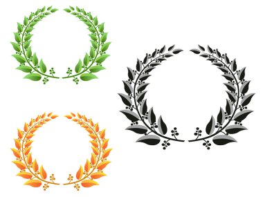 Laurel wreaths clipart