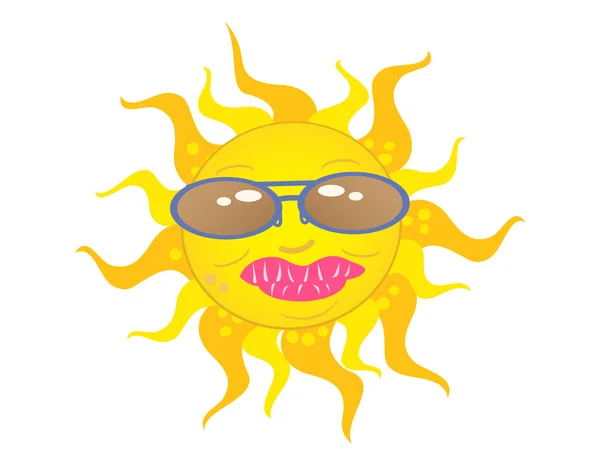 Dame soleil — Image vectorielle