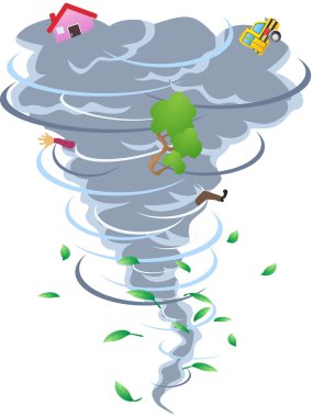 The sign of tornado clipart