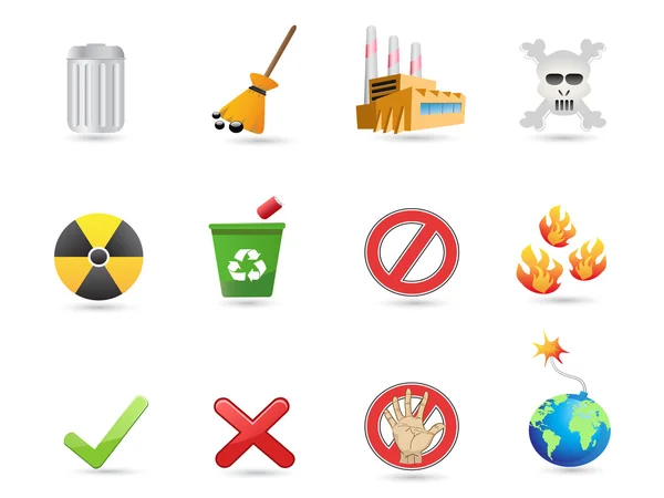 Specjalne ikony dla eco design — Wektor stockowy