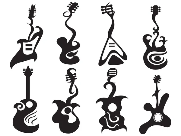 Guitarra abstracta — Vector de stock