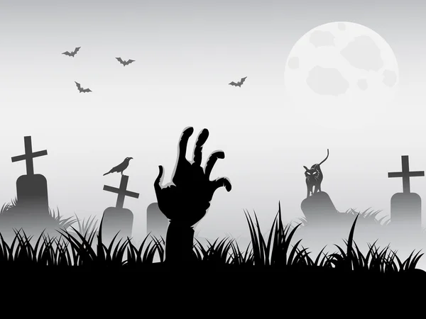 Zombie réveil — Image vectorielle