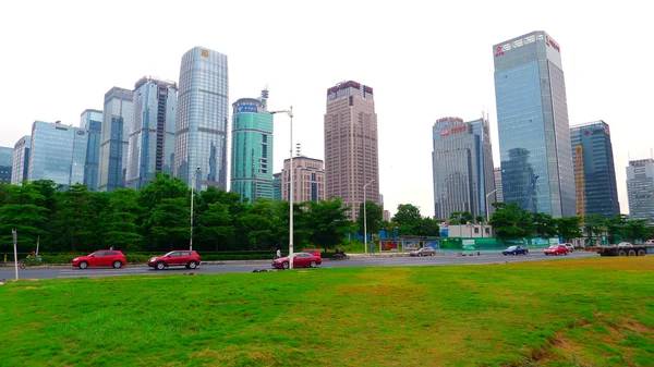 Shenzhen city gökdelen — Stok fotoğraf