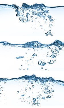 Water splashing set clipart