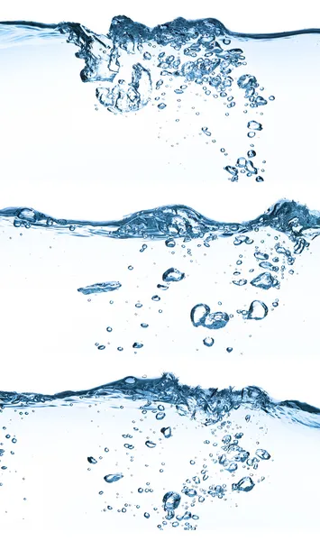 Conjunto de respingos de água — Fotografia de Stock