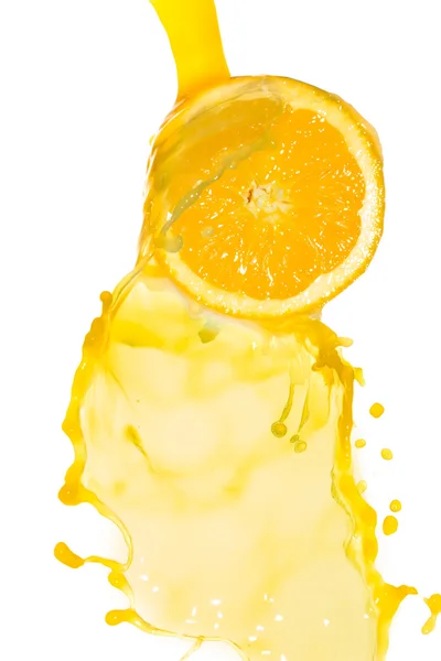 Orange juice splash — Stock Photo, Image