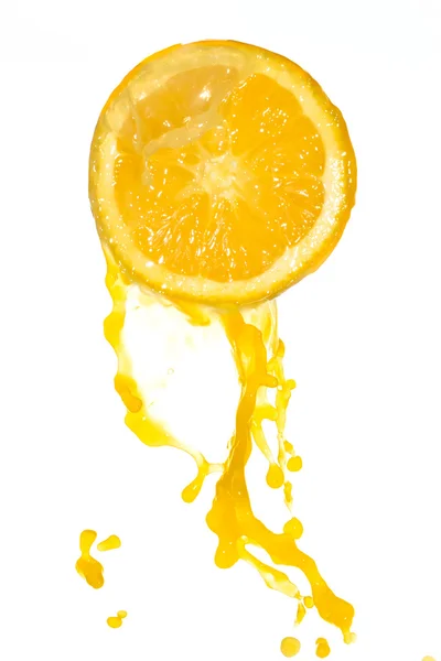 Апельсиновий сік сплеск — стокове фото