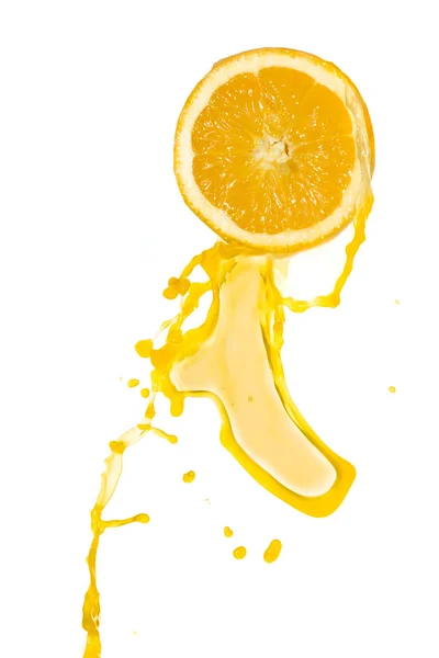Suc de portocale stropit — Fotografie, imagine de stoc