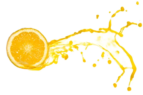 Percikan jus jeruk — Stok Foto