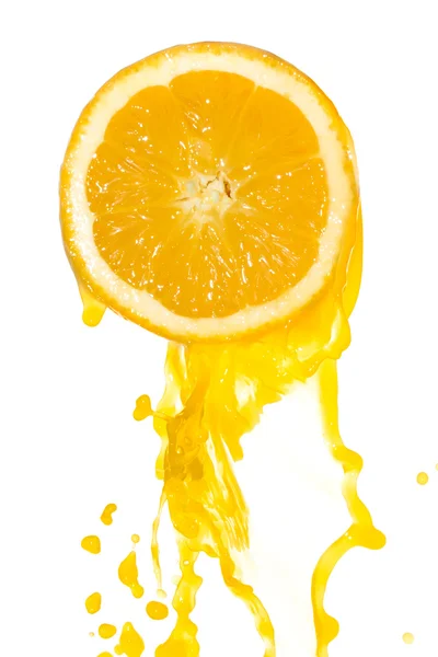 橙汁飞溅 — 图库照片