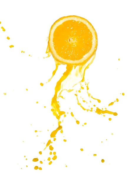 Portakal suyu sıçraması — Stok fotoğraf