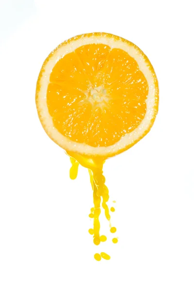 Salpicos de sumo de laranja — Fotografia de Stock
