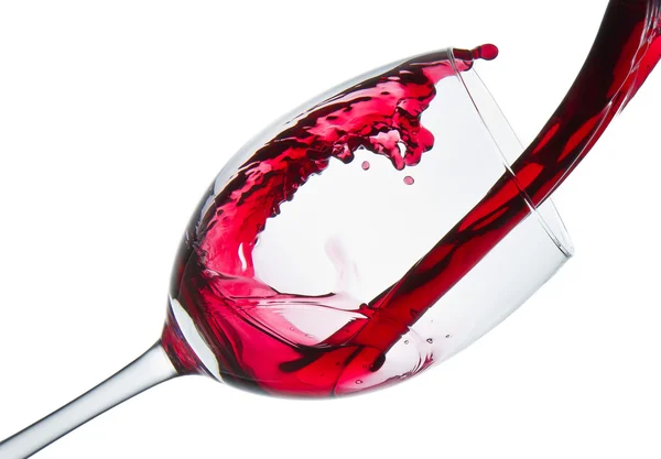 stock image Red wine glass