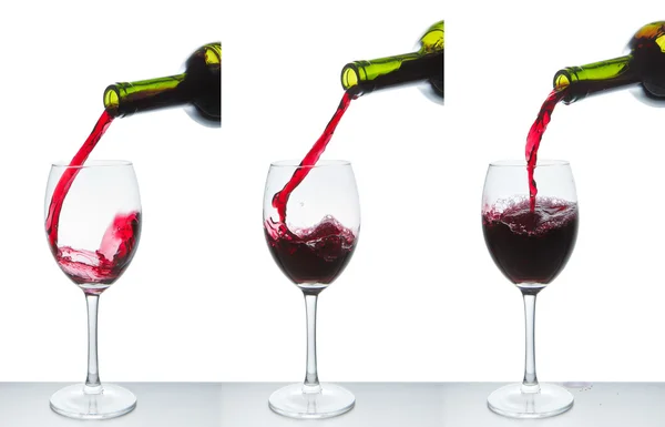 Stock image Red wine glass