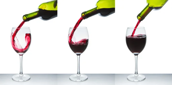 stock image Red wine glass