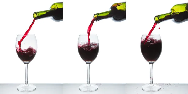 Stock image Red wine glass