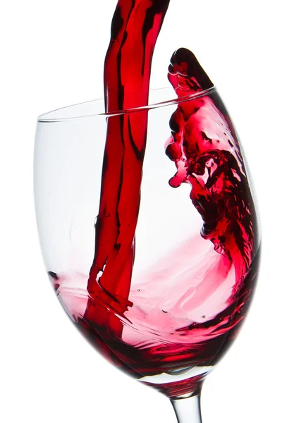 Red wine glass — Stock Photo, Image