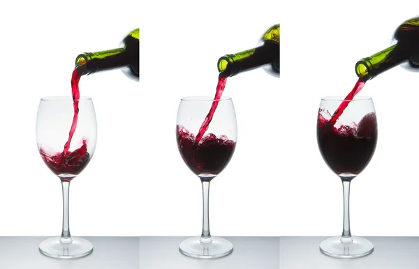 stock image Red wine glass