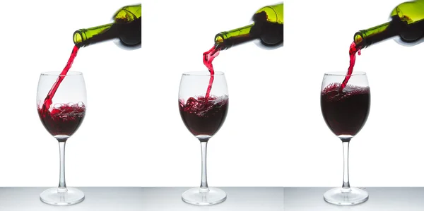 Stock image Red wine glass