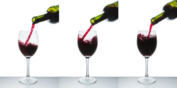 stock image Red wine glass