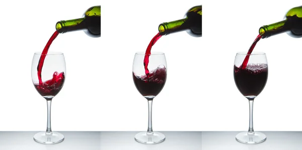 Stock image Red wine glass