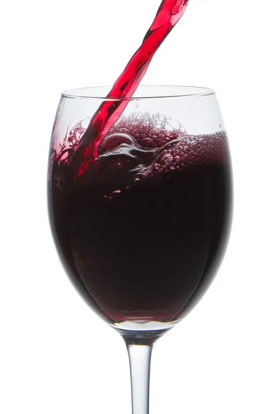 stock image Red wine glass