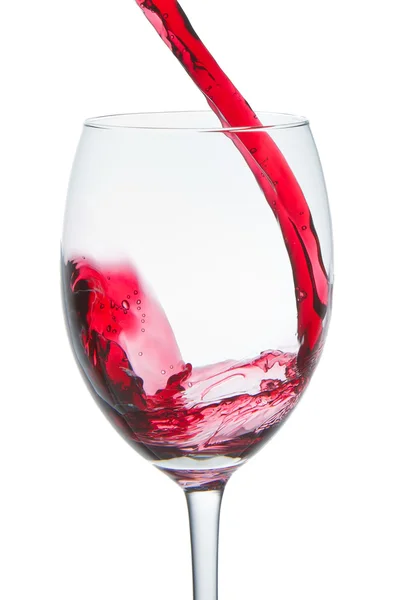 stock image Red wine glass