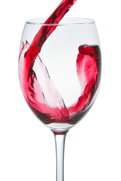 stock image Red wine glass