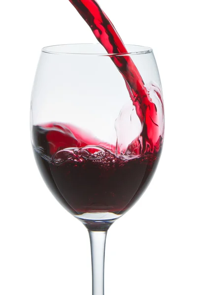 stock image Red wine glass