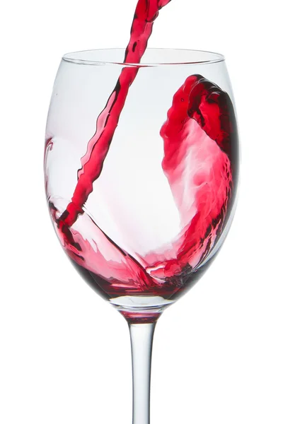 stock image Red wine glass