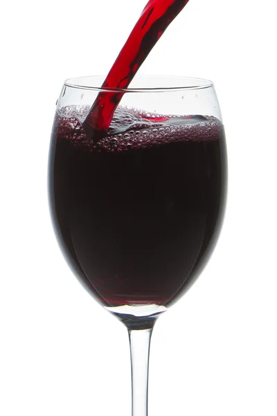 stock image Red wine glass