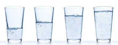 Glass with water clipart