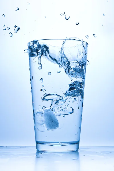 stock image Water splash in glass