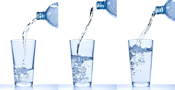 Verter agua en el vaso —  Fotos de Stock