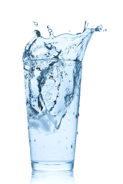 Salpicadura de agua en vidrio Fotos de stock
