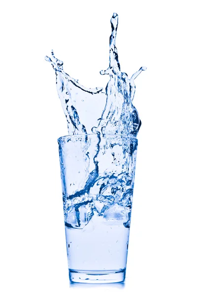 Salpicadura de agua en vidrio Imagen de archivo