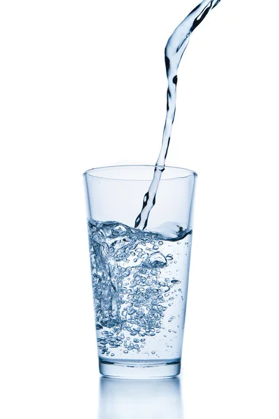 Salpicadura de agua en vidrio — Foto de Stock