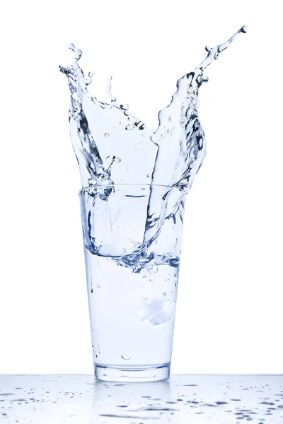 Spruzzi d'acqua in vetro — Foto Stock