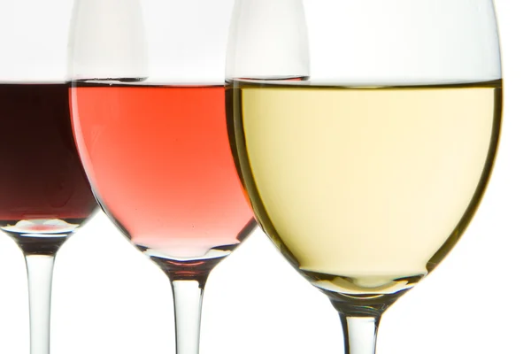 3 つのワイングラス — ストック写真